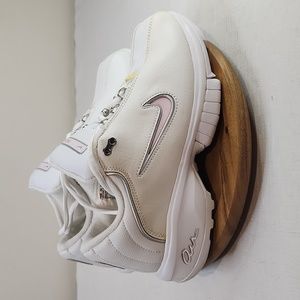 Nike Air Max White Leather Sneakers. Size 8